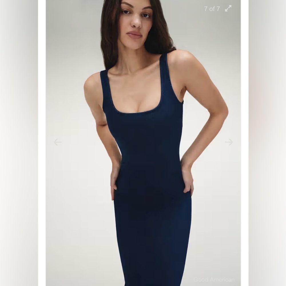 Good American The Soft Sculpt Denim dress size 4 NWT